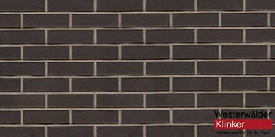 Клинкерный кирпич WK85 Eisenschmelz Schwarzbraun 240x115x52 Westerwalder Klinker